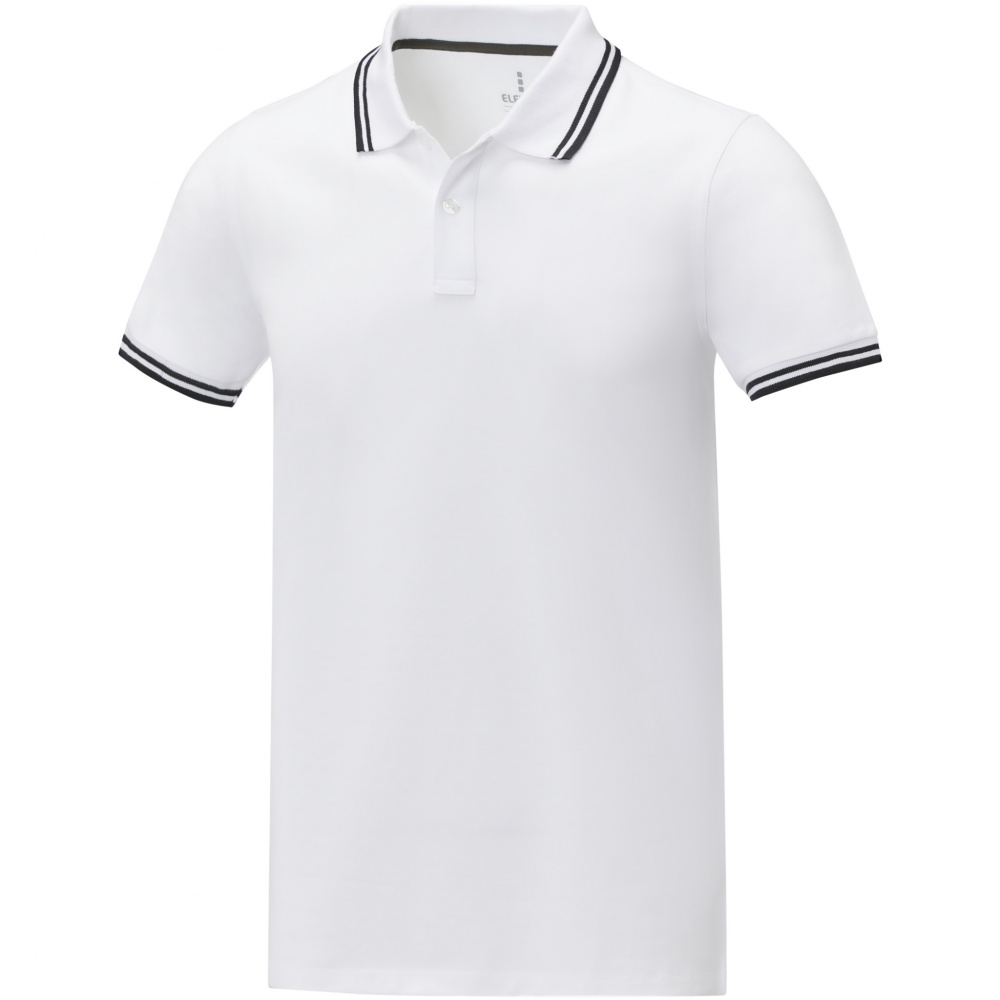 Logo trade promotional merchandise image of: Amarago short sleeve men's tipping polo