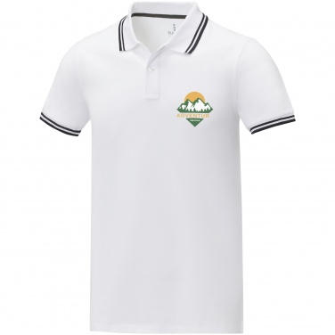 Logo trade promotional giveaways image of: Amarago short sleeve men's tipping polo