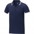 Amarago short sleeve men's tipping polo, Navy