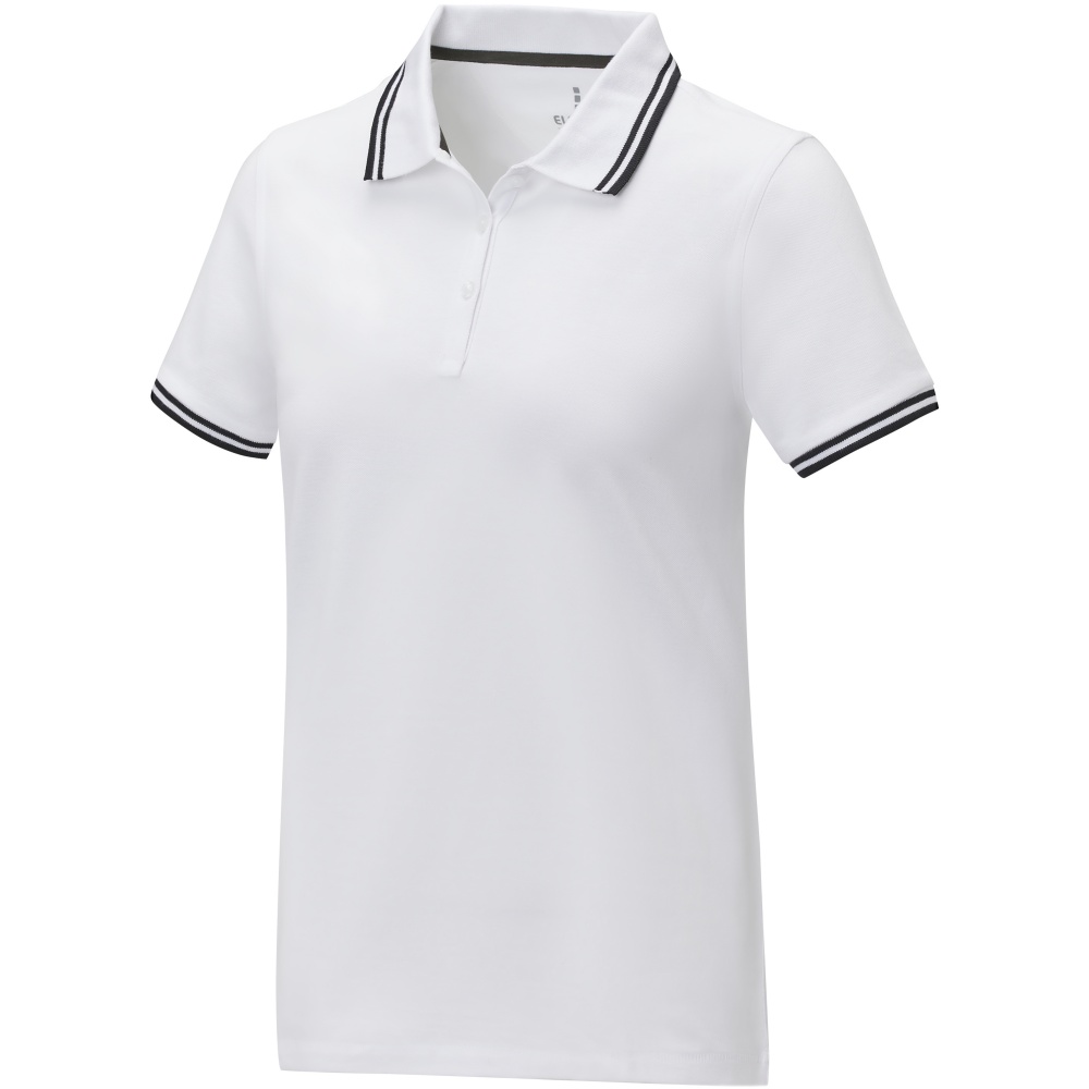 Logotrade promotional items photo of: Amarago short sleeve women's tipping polo