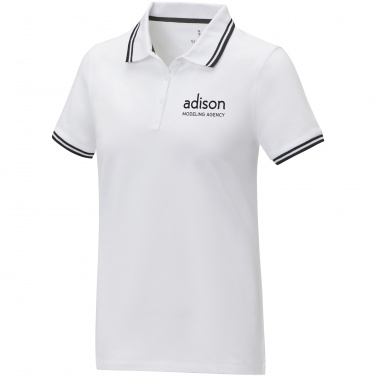 Logo trade promotional giveaways image of: Amarago short sleeve women's tipping polo