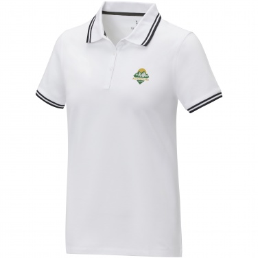 Logo trade business gift photo of: Amarago short sleeve women's tipping polo