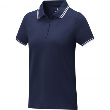 Logo trade corporate gifts image of: Amarago short sleeve women's tipping polo