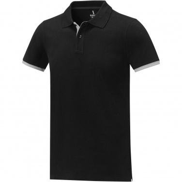 Logo trade business gift photo of: Morgan short sleeve men's duotone polo