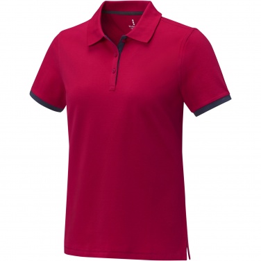 Logotrade advertising products photo of: Morgan short sleeve women's duotone polo