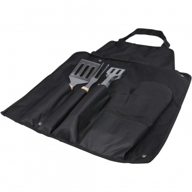 Logo trade promotional gift photo of: Gril 3-piece BBQ tools set and glove 