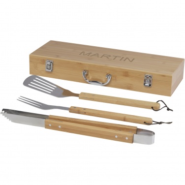 Logo trade promotional giveaway photo of: Assadus 3-piece BBQ set