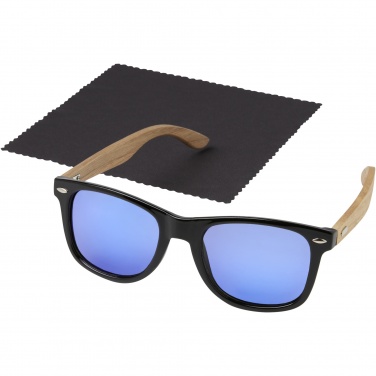 Logotrade promotional product image of: Hiru rPET/wood mirrored polarized sunglasses in gift box