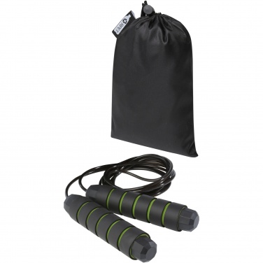 Logo trade promotional merchandise picture of: Austin soft skipping rope in recycled PET pouch