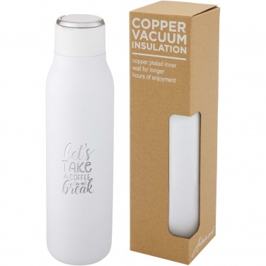 Logo trade advertising products image of: Marka 600 ml copper vacuum insulated bottle with metal loop