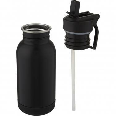 Logotrade advertising products photo of: Lina 400 ml stainless steel sport bottle with straw and loop