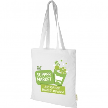 Logo trade promotional gifts image of: Orissa 140 g/m² organic cotton tote bag 7L