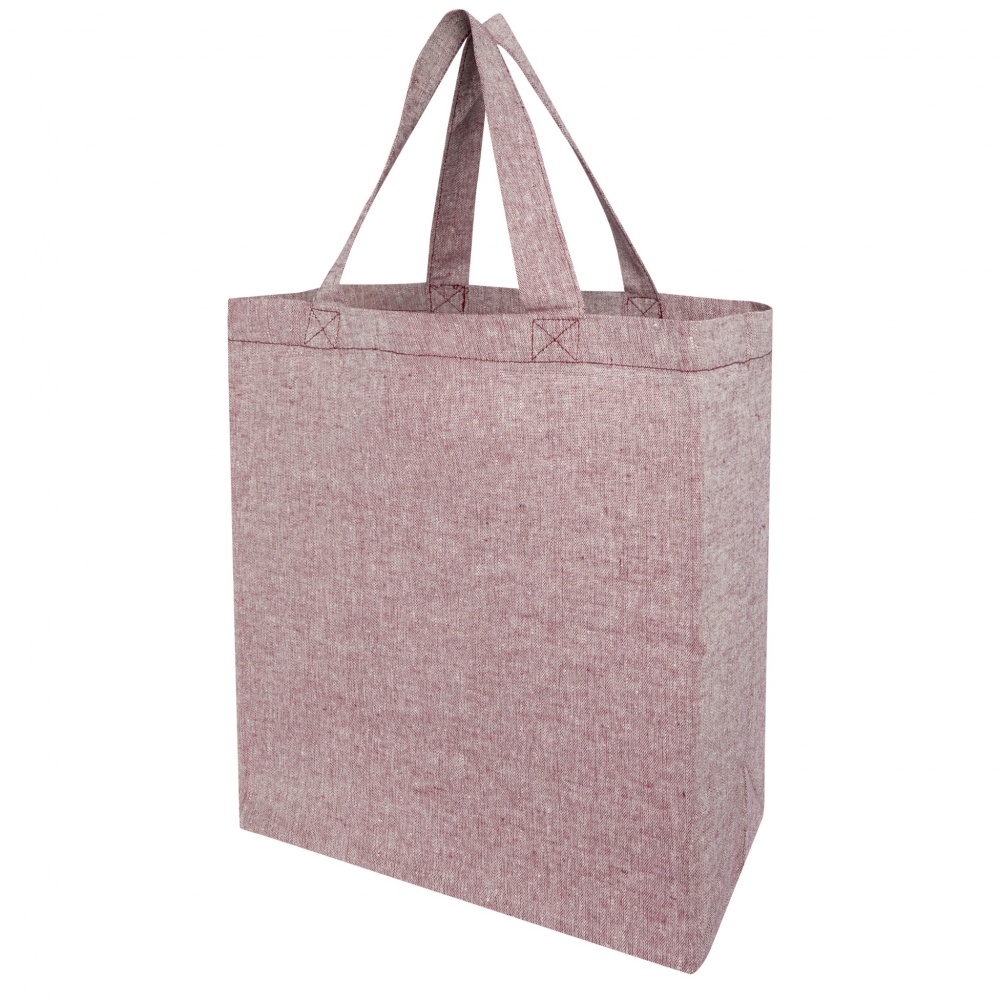 Logo trade advertising product photo of: Pheebs 150 g/m² recycled gusset tote bag 13L