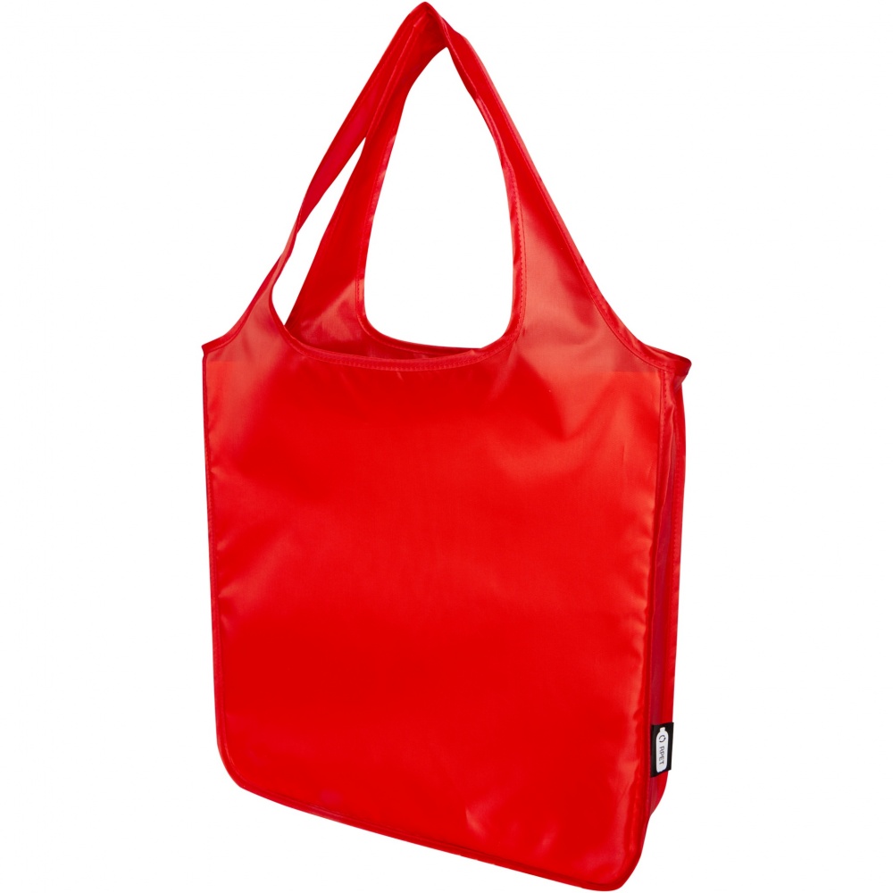 Logo trade corporate gifts image of: Ash RPET large foldable tote bag 14L