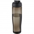 H2O Active® Eco Tempo 700 ml flip lid sport bottle, Solid black / Charcoal