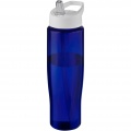 H2O Active® Eco Tempo 700 ml spout lid sport bottle, White / Blue