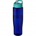 H2O Active® Eco Tempo 700 ml spout lid sport bottle, Aqua / Blue