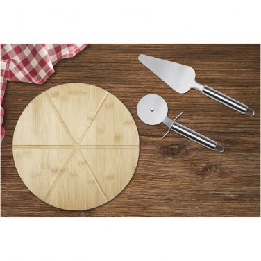 Logo trade promotional merchandise image of: Mangiary bamboo pizza peel and tools