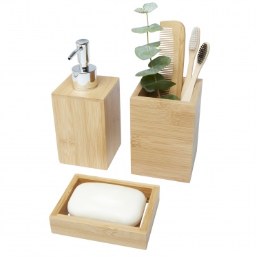 Logotrade promotional gifts photo of: Hedon 3-piece bamboo bathroom set