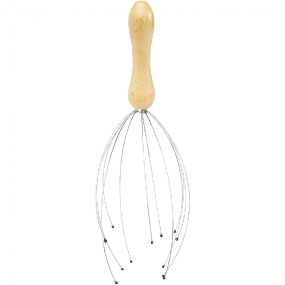 Logo trade promotional items picture of: Hator bamboo head massager