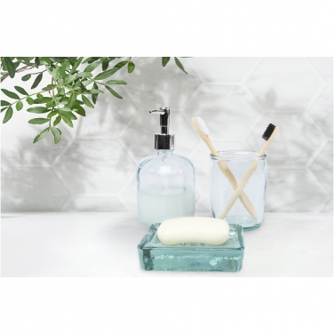 Logotrade business gift image of: Jabony 3-piece recycled glass bathroom set