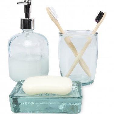 Logo trade promotional items picture of: Jabony 3-piece recycled glass bathroom set