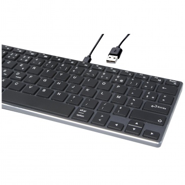 Logo trade promotional gifts picture of: Hybrid performance Bluetooth keyboard - AZERTY