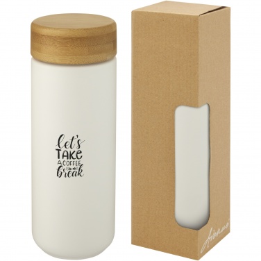 Logotrade business gift image of: Lumi 300 ml ceramic tumbler with bamboo lid