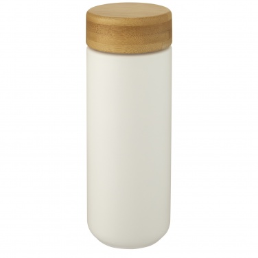 Logo trade promotional item photo of: Lumi 300 ml ceramic tumbler with bamboo lid