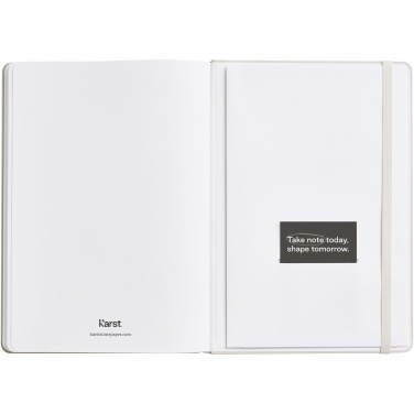 Logotrade business gifts photo of: Karst® A5 stone paper hardcover notebook - lined