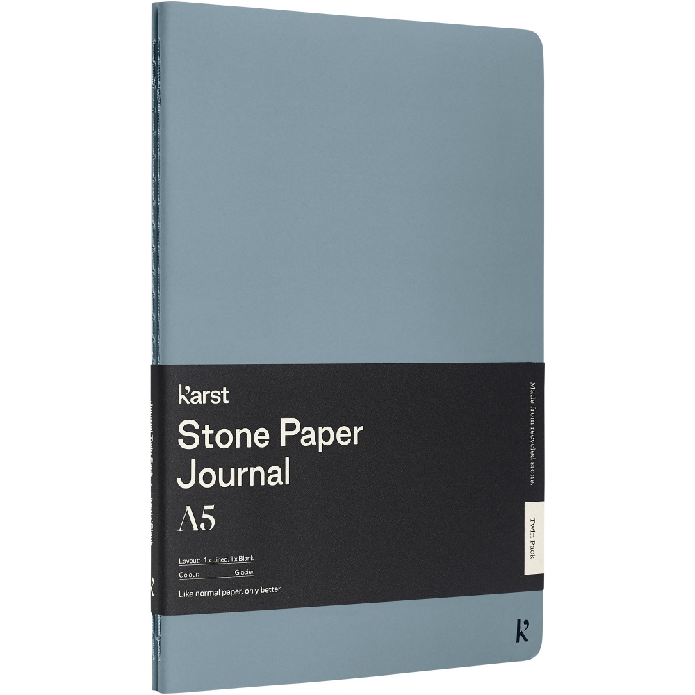 Logotrade promotional product picture of: Karst® A5 stone paper journal twin pack