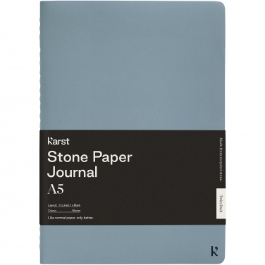 Logotrade promotional merchandise picture of: Karst® A5 stone paper journal twin pack