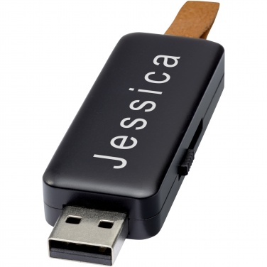 Logo trade promotional merchandise image of: Gleam 16GB light-up USB flash drive