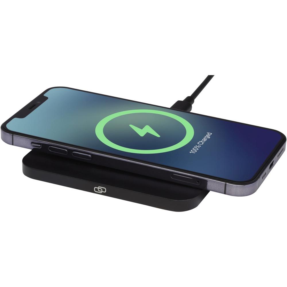 Logo trade corporate gifts picture of: Hybrid 15W premium wireless charging pad