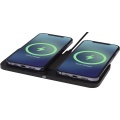 Hybrid 15W premium dual wireless charging pad, Solid black