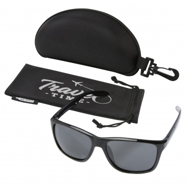 Logo trade promotional gift photo of: Eiger polarized sunglasses in recycled PET casing