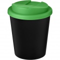 Americano® Espresso Eco 250 ml recycled tumbler with spill-proof lid , Solid black / Green