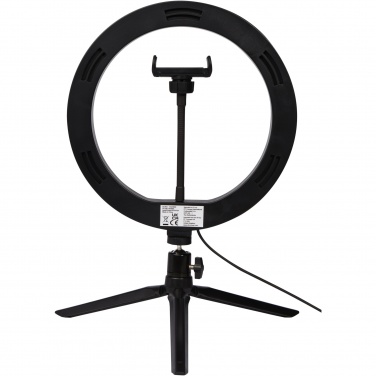 Logotrade promotional product picture of: Studio ring light for selfies and vlogging with phone holder and tripod