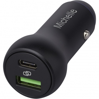 Logotrade promotional giveaway picture of: Pilot dual 55W USB-C/USB-A car charger