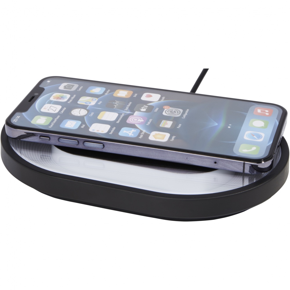 Logo trade promotional giveaways image of: Ray wireless charging pad with RGB mood light