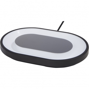 Logo trade promotional gift photo of: Ray wireless charging pad with RGB mood light