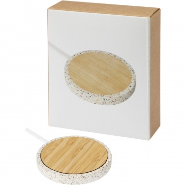 Logotrade business gift image of: Terrazzo 10W wireless bamboo charging pad