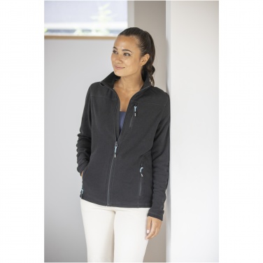 Logo trade promotional merchandise image of: Amber women's GRS recycled full zip fleece jacket