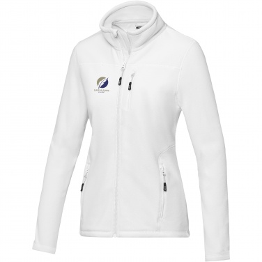 Logo trade promotional merchandise picture of: Amber women's GRS recycled full zip fleece jacket