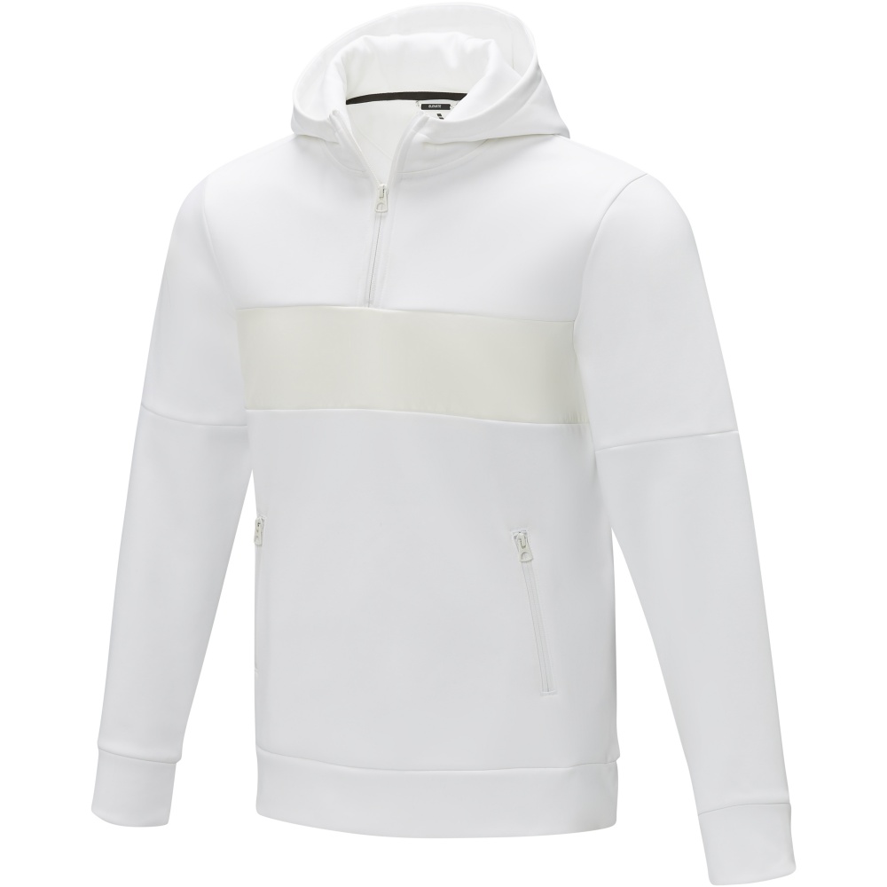 Logo trade promotional item photo of: Sayan men's half zip anorak hooded sweater