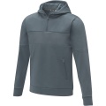 Sayan men's half zip anorak hooded sweater, Steel grey