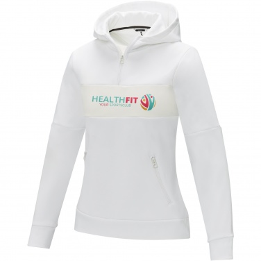 Logo trade promotional merchandise picture of: Sayan women's half zip anorak hooded sweater