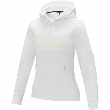 Logo trade promotional giveaway photo of: Sayan women's half zip anorak hooded sweater