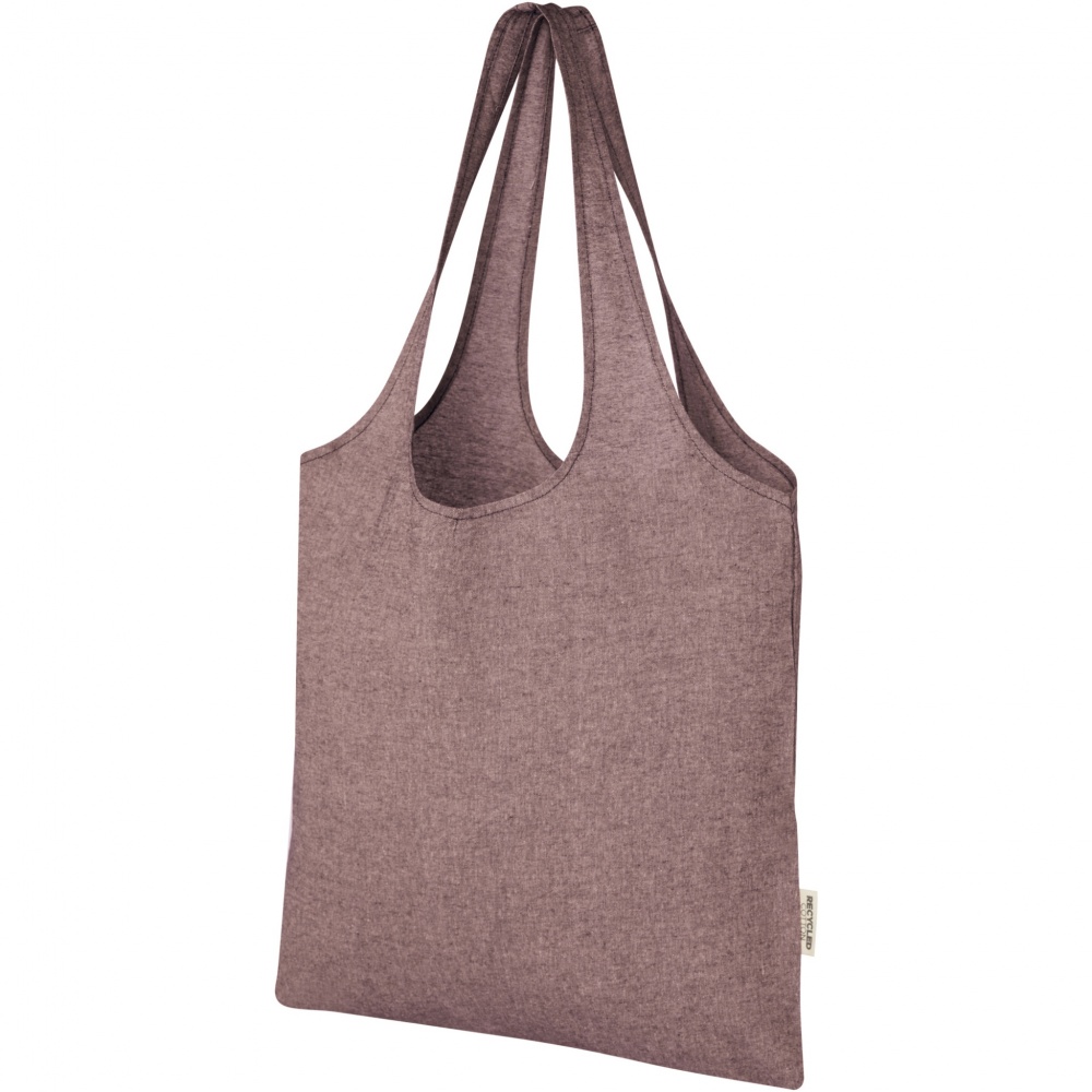 Logotrade corporate gift picture of: Pheebs 150 g/m² recycled cotton trendy tote bag 7L