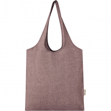 Logotrade promotional giveaway image of: Pheebs 150 g/m² recycled cotton trendy tote bag 7L